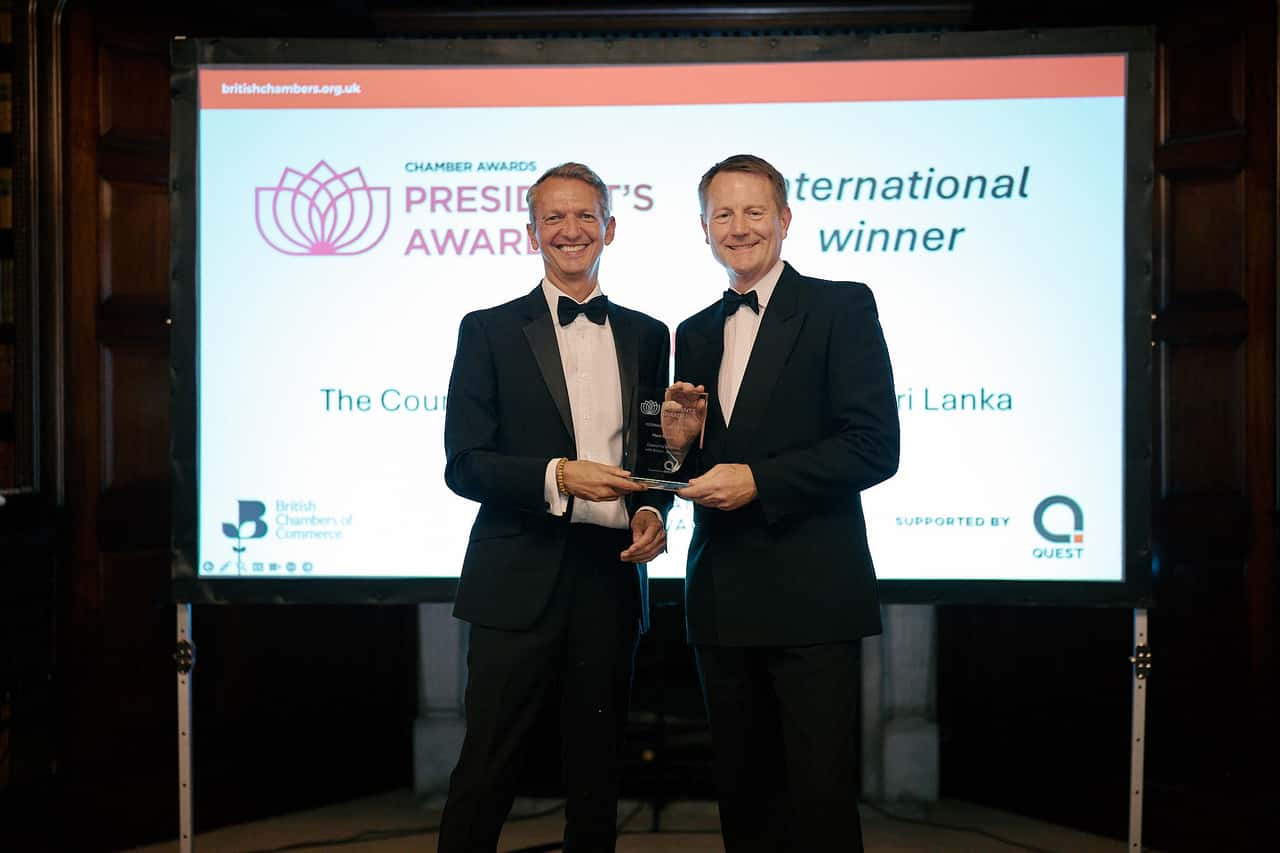 Mark Surgenor Wins Historic British Chambers of Commerce International President’s Award 2026 - A First for Sri Lanka