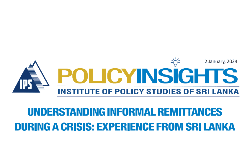 Understanding Informal Remittances During a Crisis: Experience from Sri Lanka