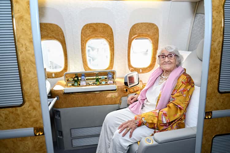 Emirates welcomes 101-year-old centenarian Rachida Smati onboard