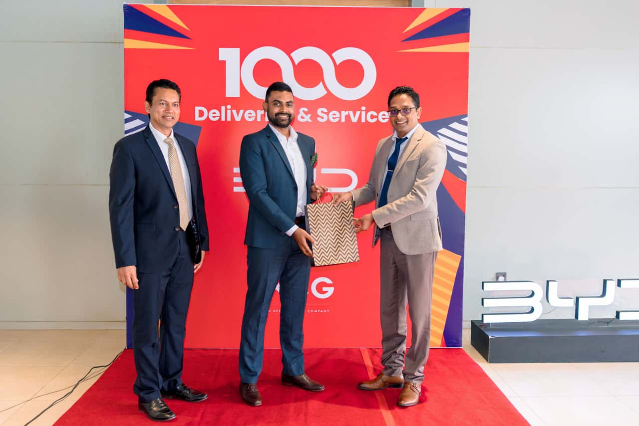 Sri Lanka's No.1 NEV Brand BYD Hits 1,000 Deliveries & 1,000 Services in Kandy