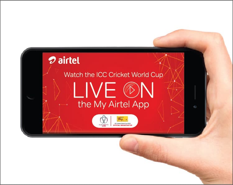 The ICC Cricket World Cup 2019 live on the Airtel mobile