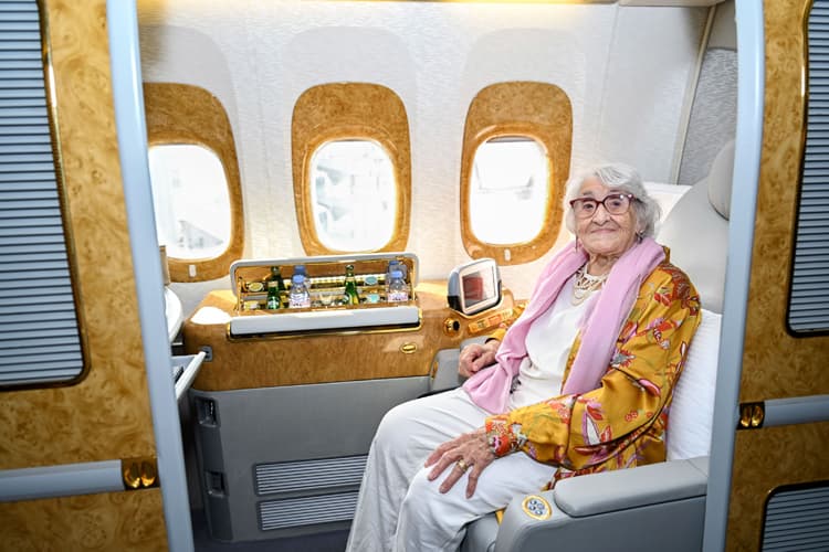 Emirates welcomes 101-year-old centenarian Rachida Smati onboard