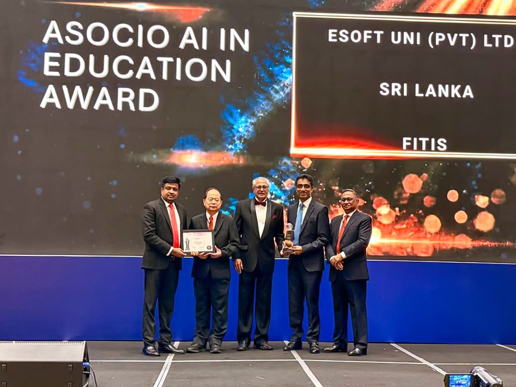 ESOFT UNI Wins Third Consecutive ASOCIO Award, Secures AI in Education Honour 2026