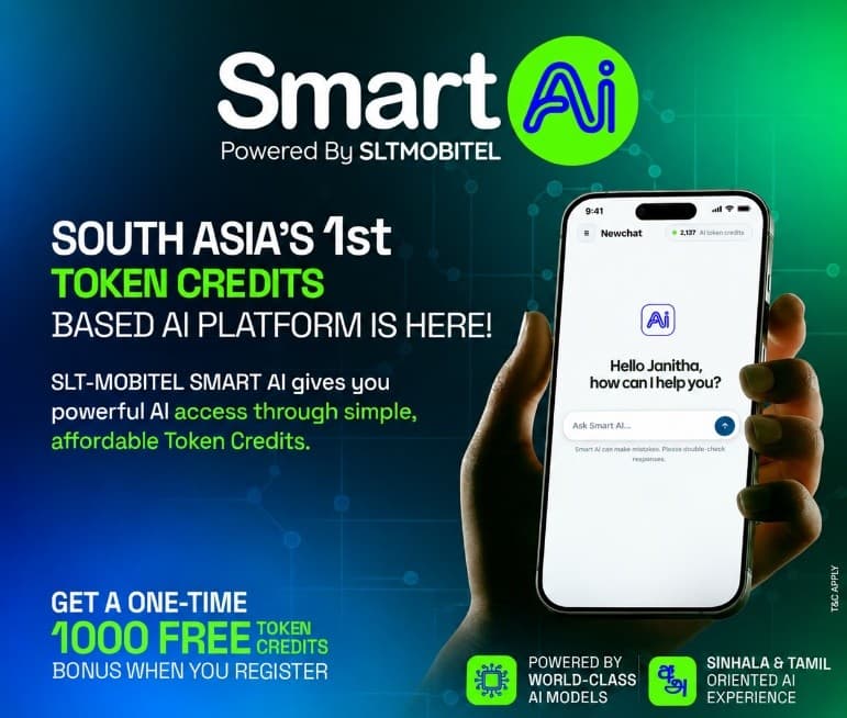 SLT-MOBITEL Launches ‘SMART AI’ South Asia’s First AI Token Credit Based Platform