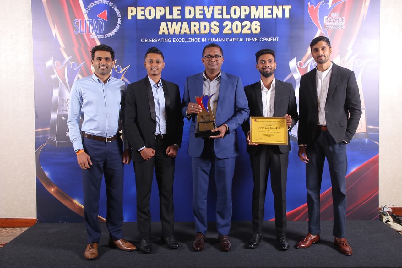 Ceylon Cold Stores Wins Gold at SLITAD People Development Awards 2025/26