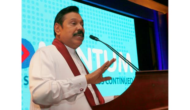 President Mahinda Rajapaksa’s address at the meeting with professionals and private sector for a stable country
