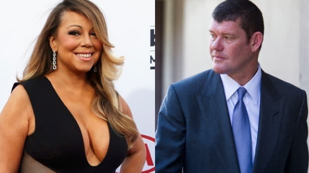 Mariah Carey loved up with new boyfriend James Packer