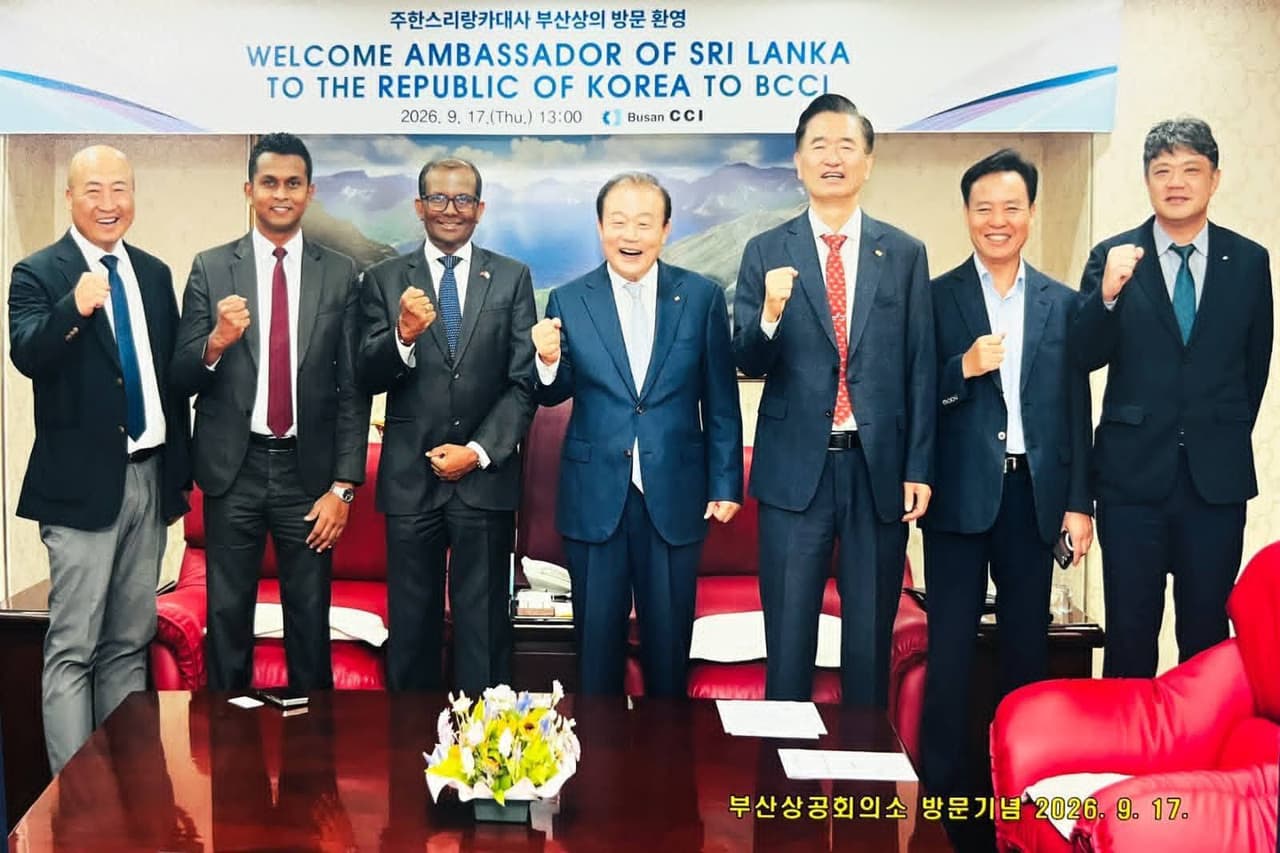 Sri Lankan Ambassador Visits Busan Chamber to Boost Commercial Ties and Promote Sri Lanka Expo 2027