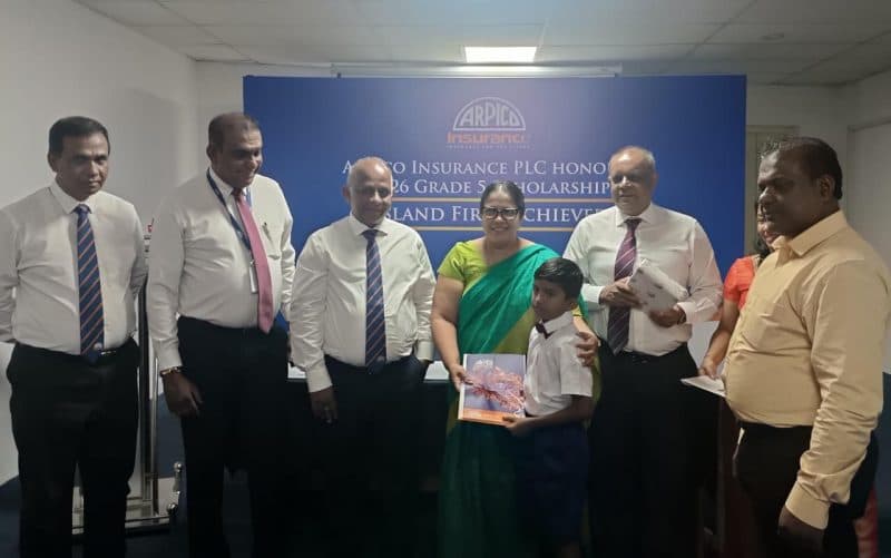 Arpico Insurance PLC ensures the education continuity & security of the 2026 Grade 5 Scholarship Island First Student Danoj Theekshana Weerasekara