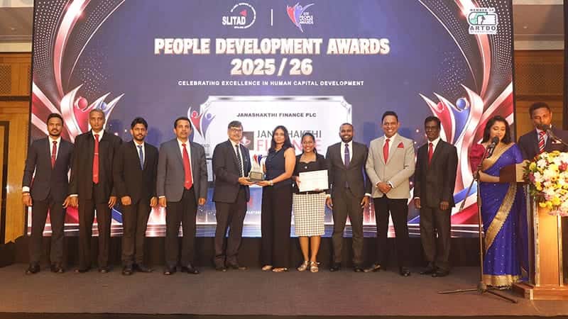Janashakthi Finance wins Silver at SLITAD People Development Awards 2025/26