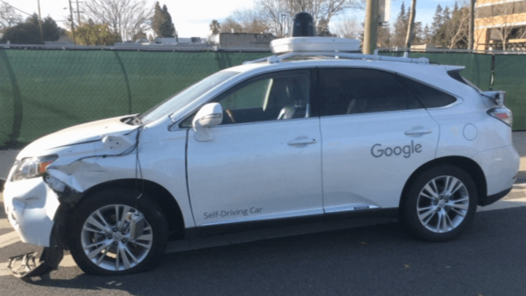 Video shows Google self-driving car hit bus in Silicon Valley